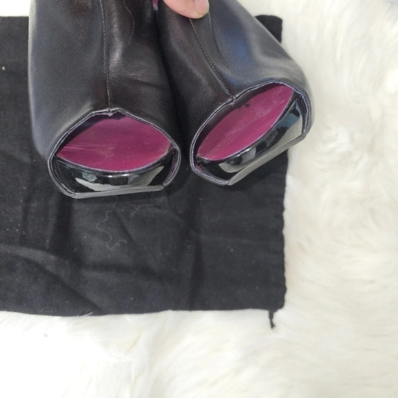 GIUSEPPE Zanotti Design black Mules heels sz 37.5 - Picture 3 of 10